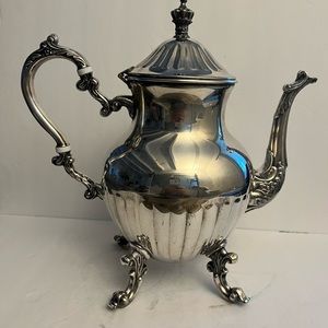 Vintage Kent Silversmiths Coffee Pot Tea  Silverplate